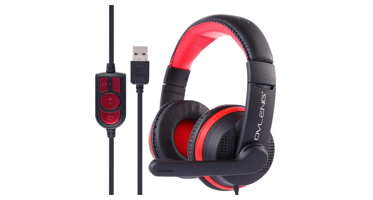 OVLENG GT91 Wired USB Headset